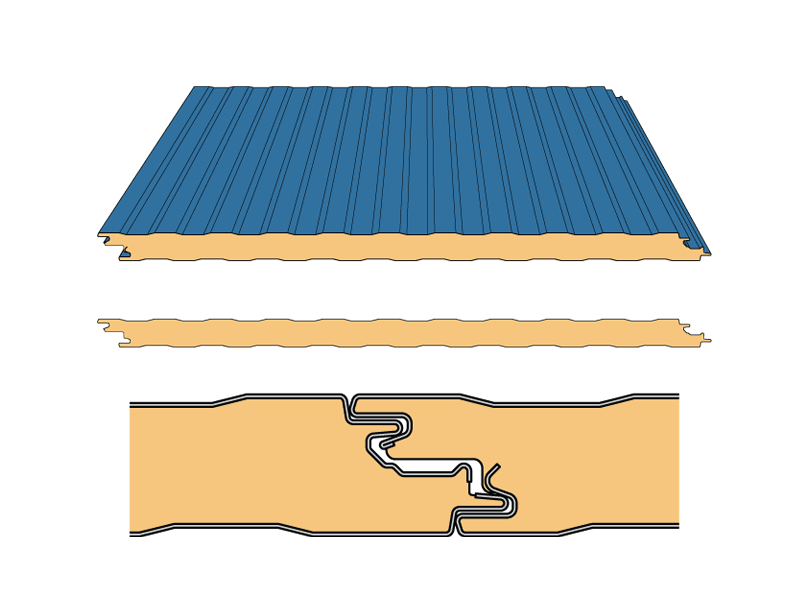 CF Mesa, Light Mesa and Partition Insulated Metal Wall Panel Ceco